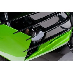 Frame sliders PUIG R12 6056N black with grey rubber Frame sliders PUIG R12 6056N black with grey rubber