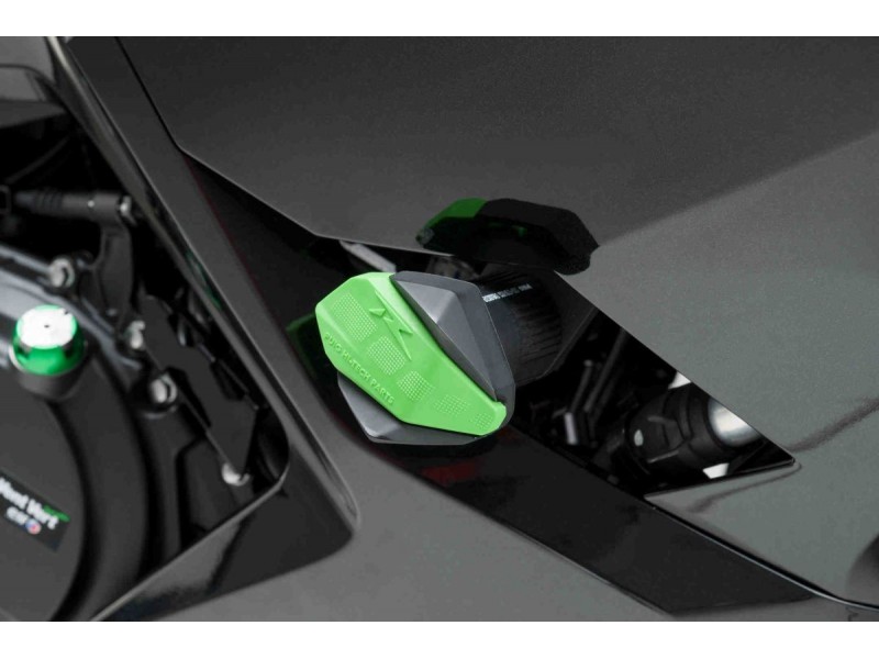 Spare rubber end protector PUIG R12 6378V verde