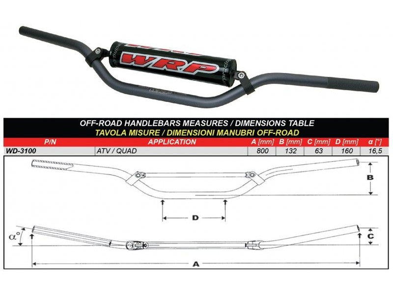 GHIDON WRP PRO-TECH ATV/QUAD Gri inchis