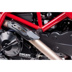 Frame sliders PUIG R12 6557N black with grey rubber Frame sliders PUIG R12 6557N black with grey rubber