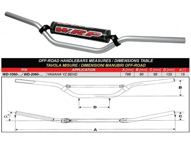 GHIDON WRP PRO-ALU YZ/YZF Argintiu GHIDON WRP PRO-ALU YZ/YZF Argintiu
