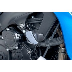 Frame sliders PUIG R12 7721N black with grey rubber Frame sliders PUIG R12 7721N black with grey rubber