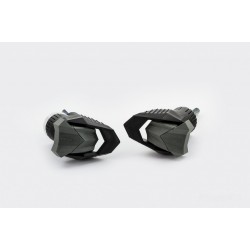 Frame sliders PUIG R19 9466N black with grey rubber Frame sliders PUIG R19 9466N black with grey rubber