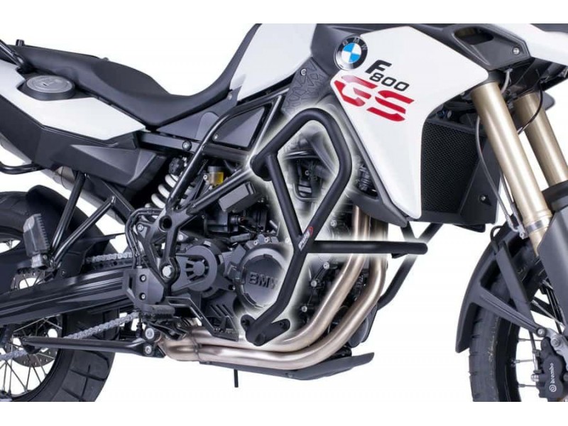 Engine guards PUIG 6537N d 25mm Negru