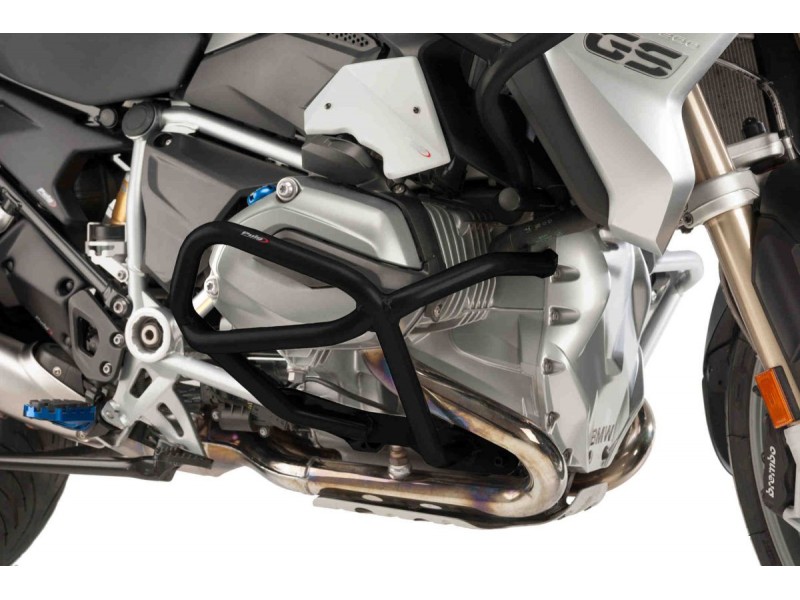 Engine guards PUIG 9461N d 25mm, higher Negru