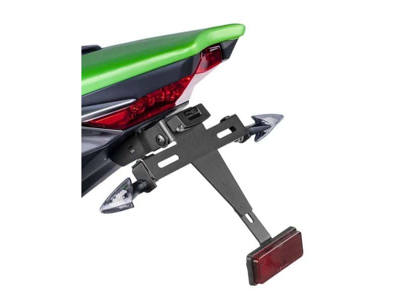 Adjustable license support PUIG 7102N Negru