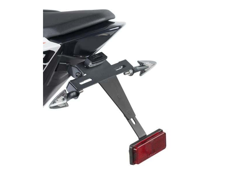 Adjustable license support PUIG 7106N Negru