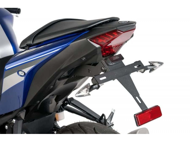 Adjustable license support PUIG 7799N Negru