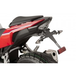 Adjustable license support PUIG 8722N Negru