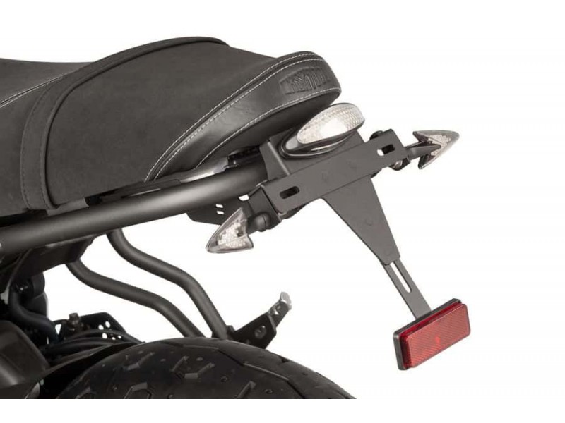 Adjustable license support PUIG 8733N Negru