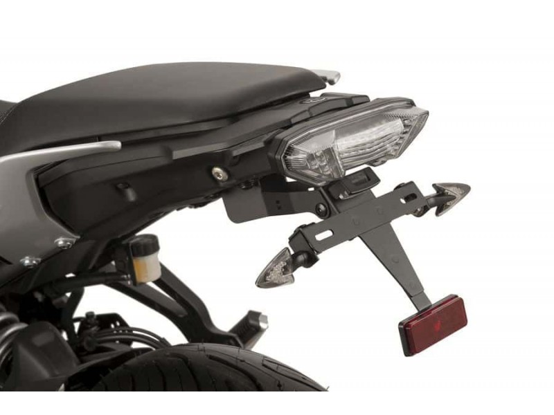 Adjustable license support PUIG 9204N Negru