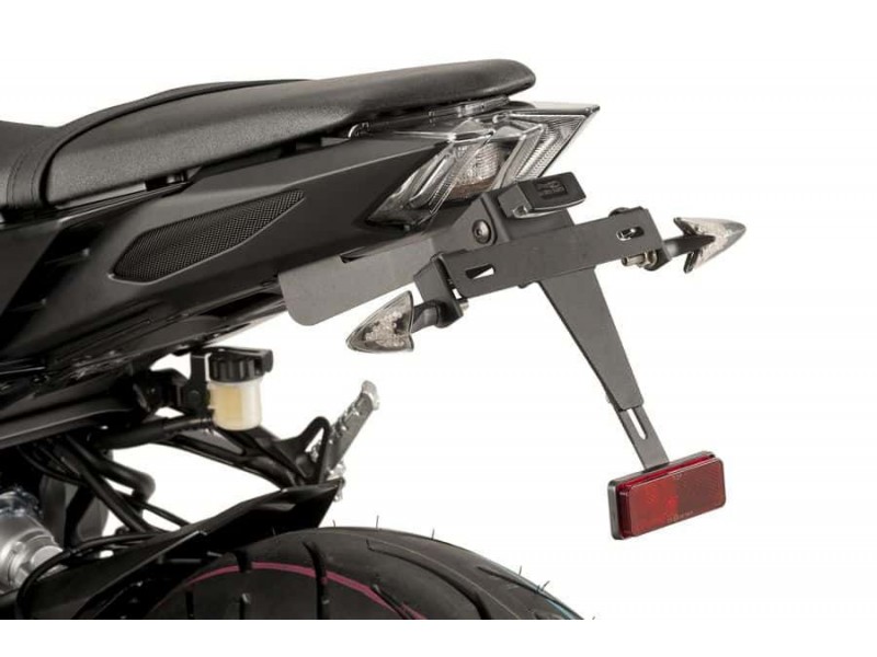 Adjustable license support PUIG 9379N Negru
