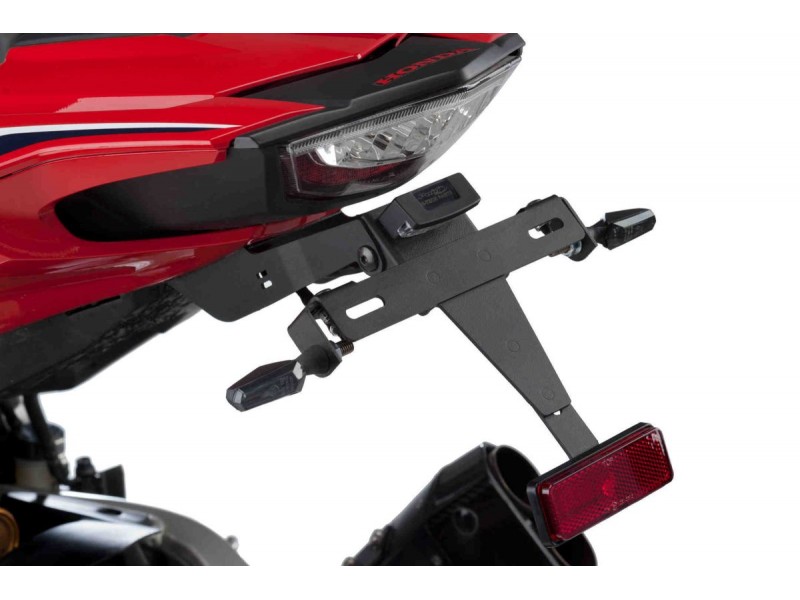 Adjustable license support PUIG 9456N Negru