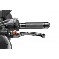 Clutch lever without adapter PUIG 29NNT extendable folding black/orange Clutch lever without adapter PUIG 29NNT extendable folding black/orange