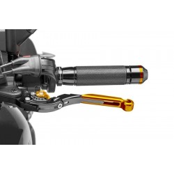 Clutch lever without adapter PUIG 29ONO extendable folding gold/gold Clutch lever without adapter PUIG 29ONO extendable folding gold/gold
