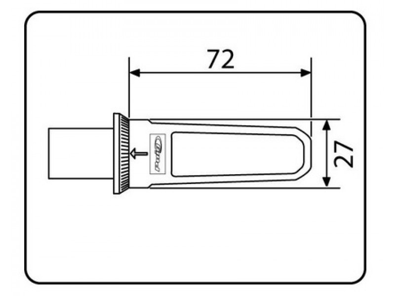 Footpegs without adapters PUIG SPORT 7318A Albastru with rubber Footpegs without adapters PUIG SPORT 7318A Albastru with rubber