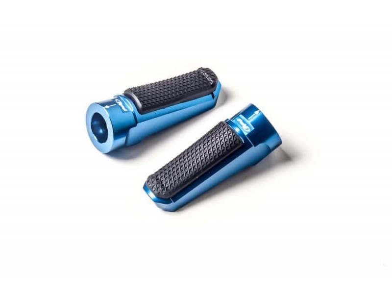 Footpegs without adapters PUIG SPORT 7318A Albastru with rubber Footpegs without adapters PUIG SPORT 7318A Albastru with rubber