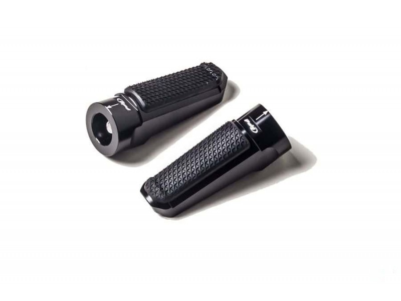 Footpegs without adapters PUIG SPORT 7318N Negru with rubber