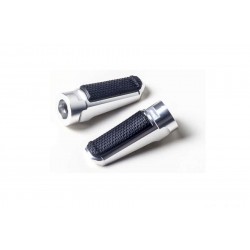 Footpegs without adapters PUIG SPORT 7318P argintiu with rubber Footpegs without adapters PUIG SPORT 7318P argintiu with rubber