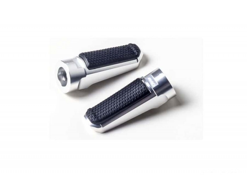 Footpegs without adapters PUIG SPORT 7318P argintiu with rubber