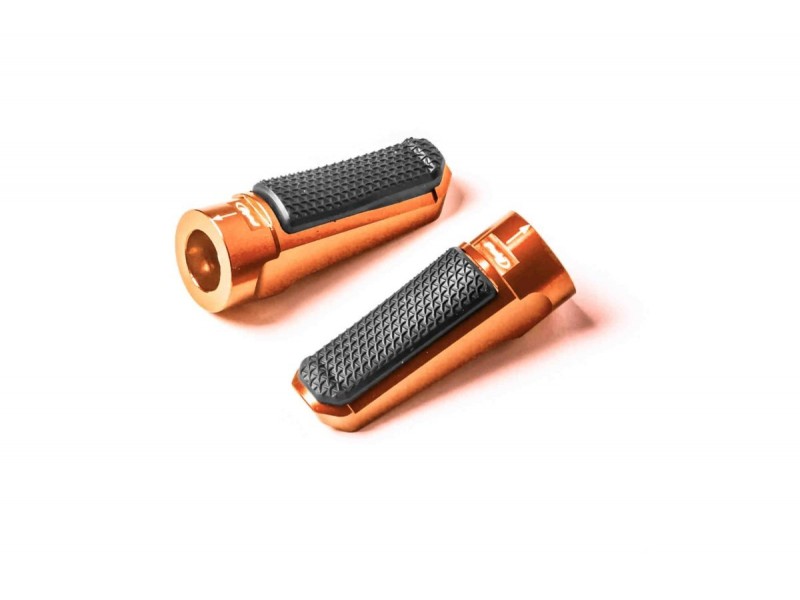 Footpegs without adapters PUIG SPORT 7318T portocaliu with rubber Footpegs without adapters PUIG SPORT 7318T portocaliu with rubber