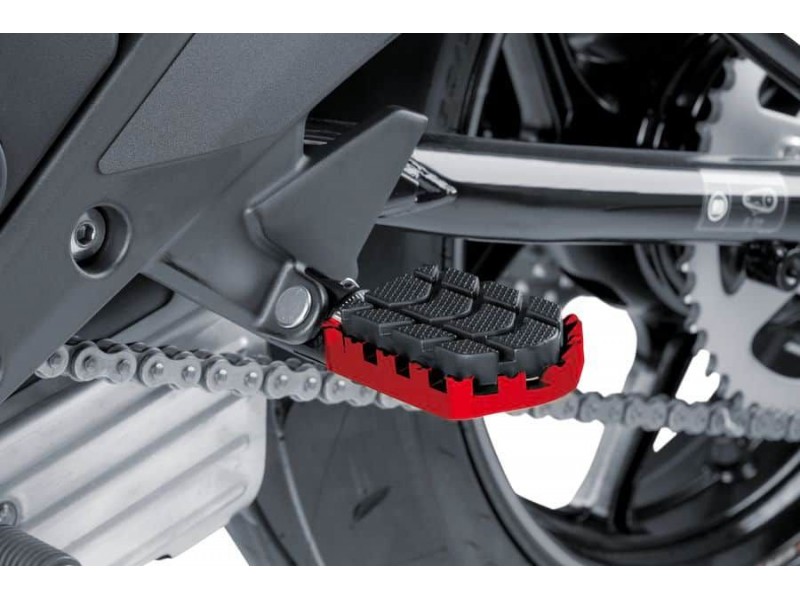 Footpegs without adapters PUIG ENDURO 7587R Rosu with rubber Footpegs without adapters PUIG ENDURO 7587R Rosu with rubber
