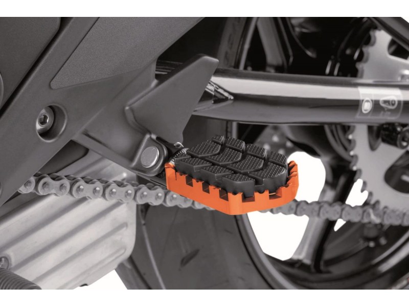 Footpegs without adapters PUIG ENDURO 7587T portocaliu with rubber