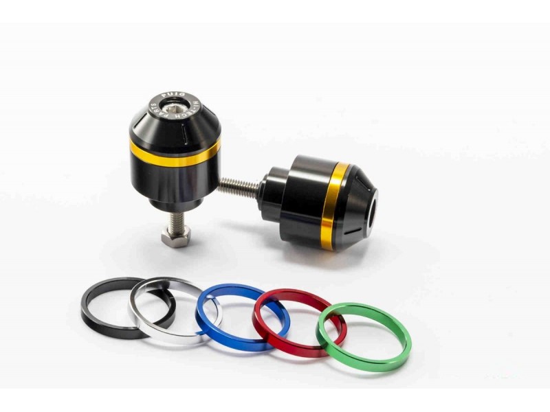 Bar ends PUIG SHORT WITH RING 8035N colour rings included