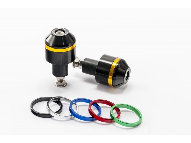 Universal bar ends PUIG SHORT WITH RING 8334N colour rings included for PUIG handelbars