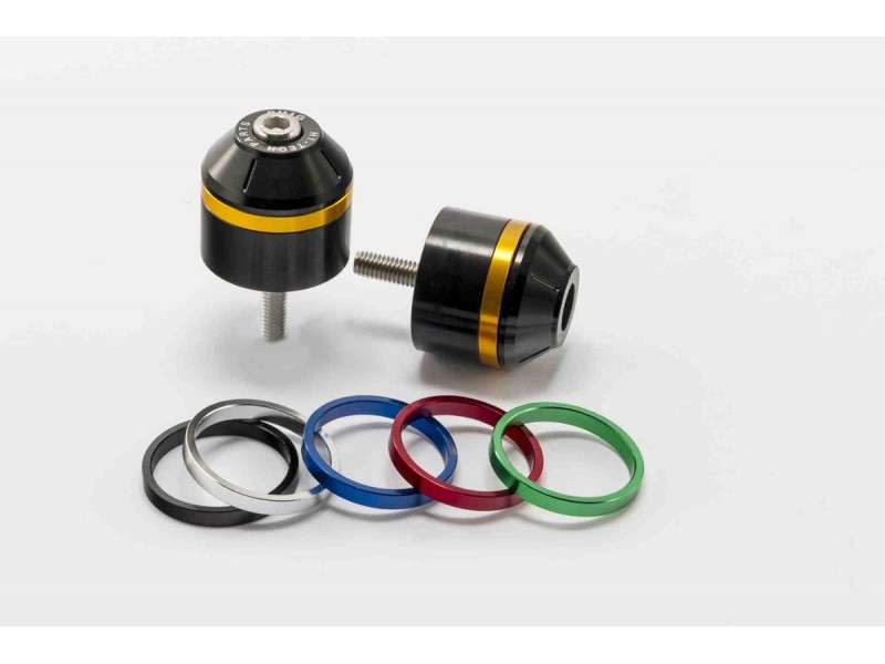 Bar ends PUIG SHORT WITH RING 8505N colour rings included