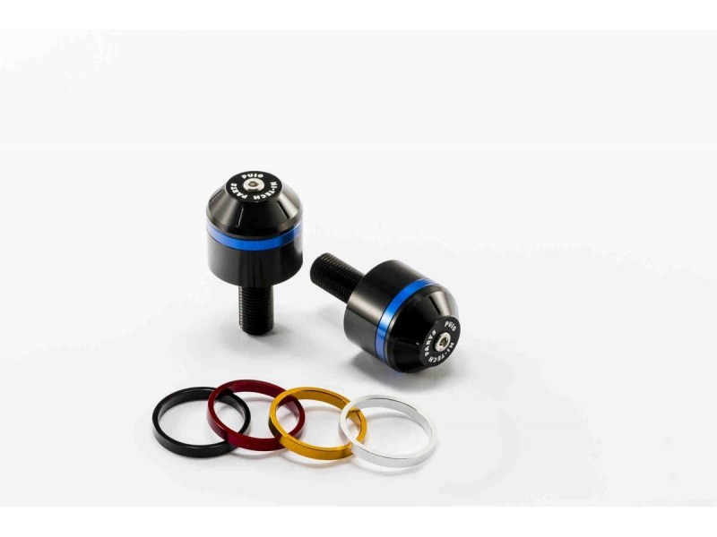 Bar ends PUIG SHORT WITH RING 9010N colour rings included Bar ends PUIG SHORT WITH RING 9010N colour rings included