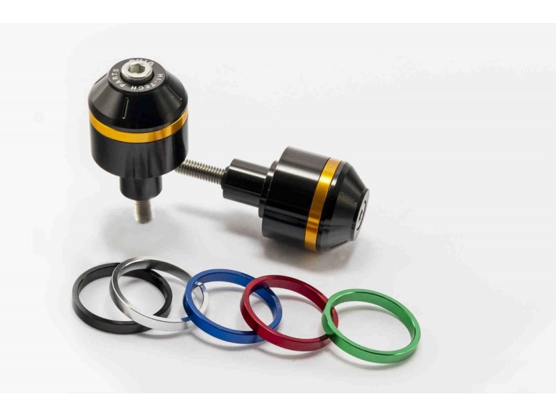 Bar ends PUIG SHORT WITH RING 9359N colour rings included