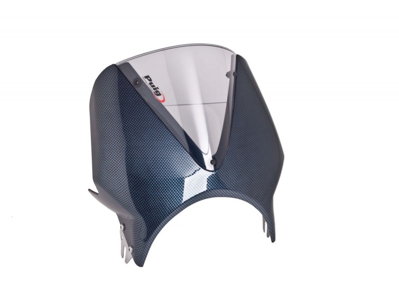 Windshield PUIG VISION 005CH carbon look/smoke Windshield PUIG VISION 005CH carbon look/smoke