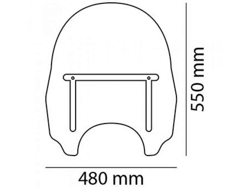 Windshield PUIG DAYTONA III 1984W transparent universal