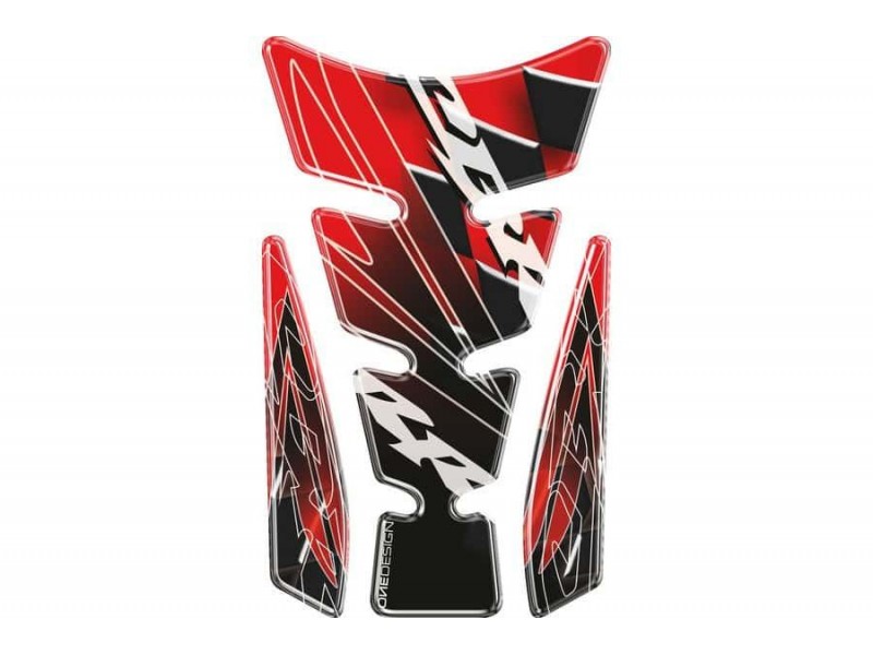 Tank pad PUIG WINGS 4784R Rosu with side part
