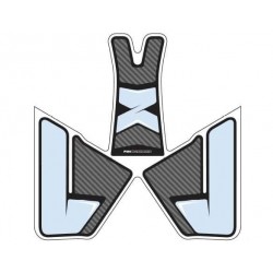 Tank pad PUIG SPECIFIC 8436C carbon look with side part Tank pad PUIG SPECIFIC 8436C carbon look with side part