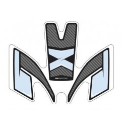 Tank pad PUIG SPECIFIC 9131C carbon look with side part Tank pad PUIG SPECIFIC 9131C carbon look with side part