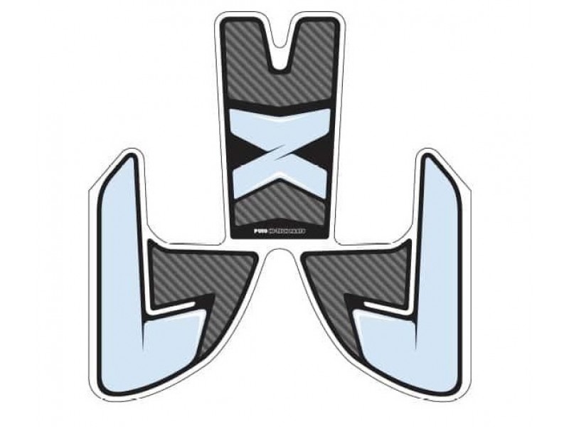 Tank pad PUIG SPECIFIC 9299C carbon look with side part