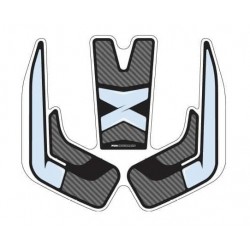 Tank pad PUIG SPECIFIC 9301C carbon look with side part Tank pad PUIG SPECIFIC 9301C carbon look with side part