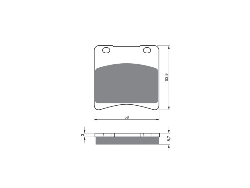Placute de frana GOLDFREN 085 K1 Placute de frana GOLDFREN 085 K1