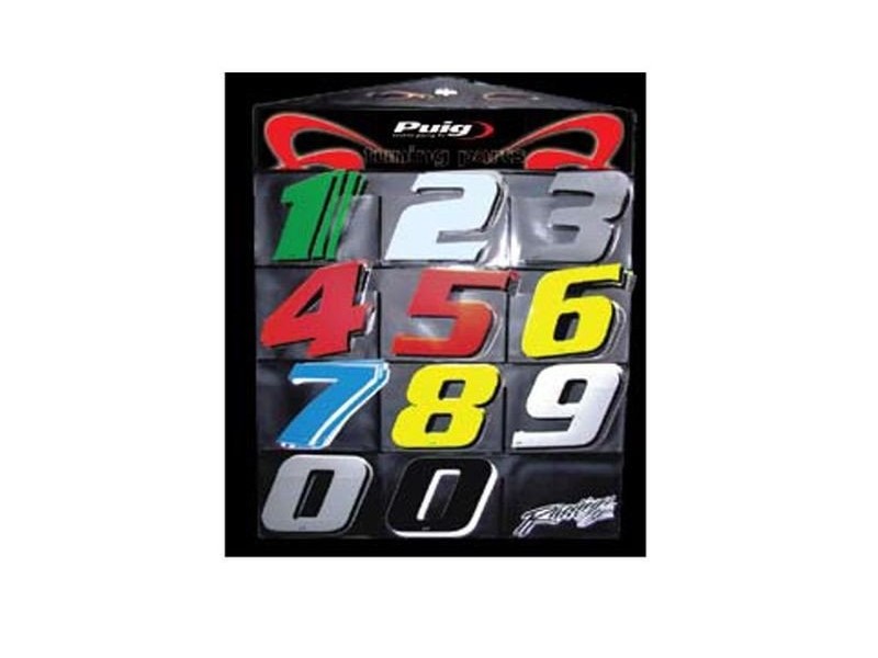 Sticker PUIG NUMBER 6 4259G galben 115mm (5 units)