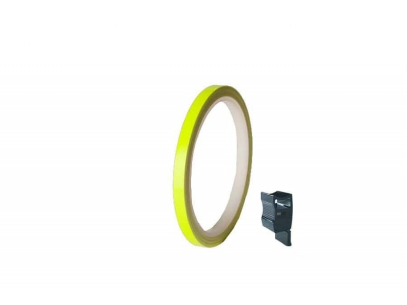 Rim strip PUIG 4542G yellow fluerescent 7mm x 6m (with aplicator) Rim strip PUIG 4542G yellow fluerescent 7mm x 6m (with aplicator)