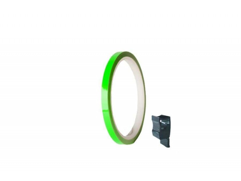 Rim strip PUIG 4542V green fluerescent 7mm x 6m (with aplicator)