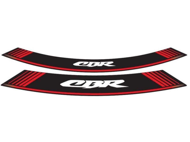 Rim strip PUIG CBR 5524R Rosu set of 8 rim strips