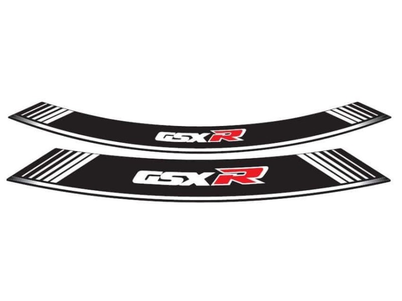 Rim strip PUIG GSXR 5525B white set of 8 rim strips