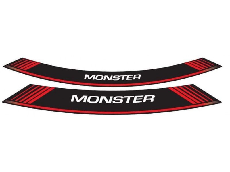 Rim strip PUIG MONSTER 5527R Rosu set of 8 rim strips