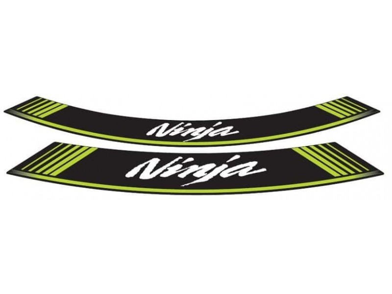 Rim strip PUIG NINJA 5528V verde set of 8 rim strips