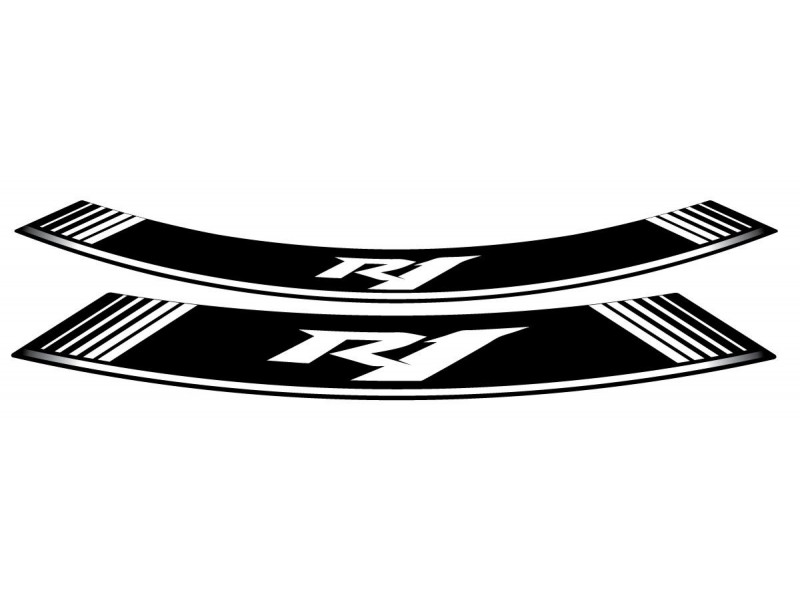 Rim strip PUIG R1 5529B white set of 8 rim strips