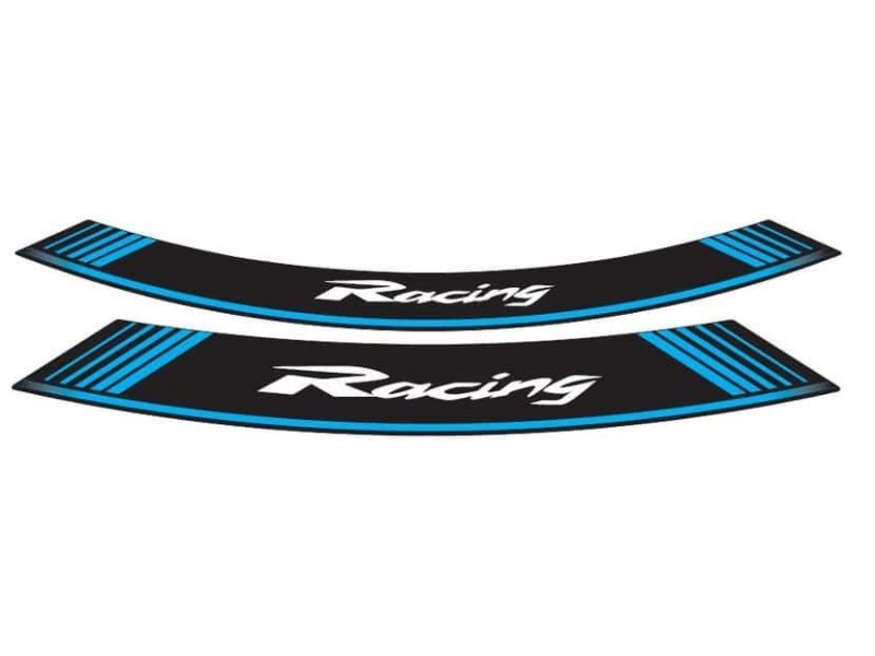 Rim strip PUIG RACING 5531A Albastru set of 8 rim strips