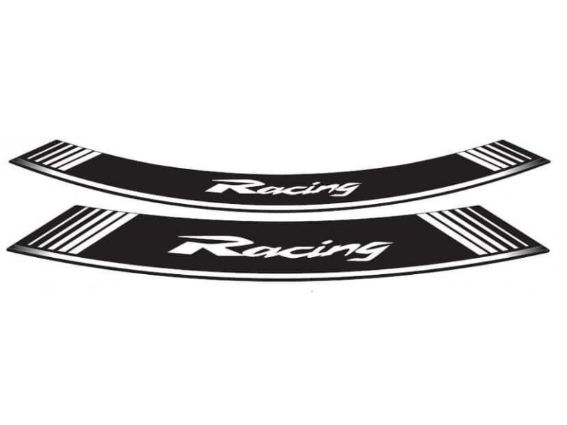 Rim strip PUIG RACING 5531B white set of 8 rim strips